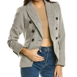 Best deal π STELLA & LORENZO π© women Stella + Lorenzo Herringbone Jacket βοΈ