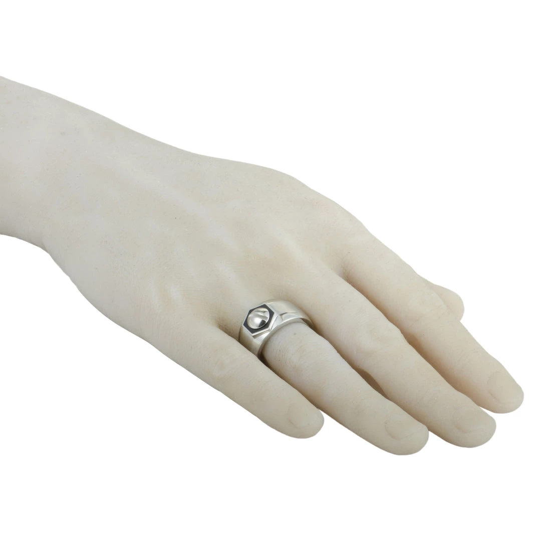 Top 10 π women Charriol Rotonde Stainless Steel Black Epoxy Band Ring π - Image 4