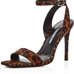 Best reviews of 😍 Charles David Voltage 👩 Womens Calf Hair Animal Print Ankle Strap 💯