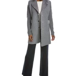 Outlet π STELLA & LORENZO π© women Stella + Lorenzo Long Knit Back π§₯ Coat π―