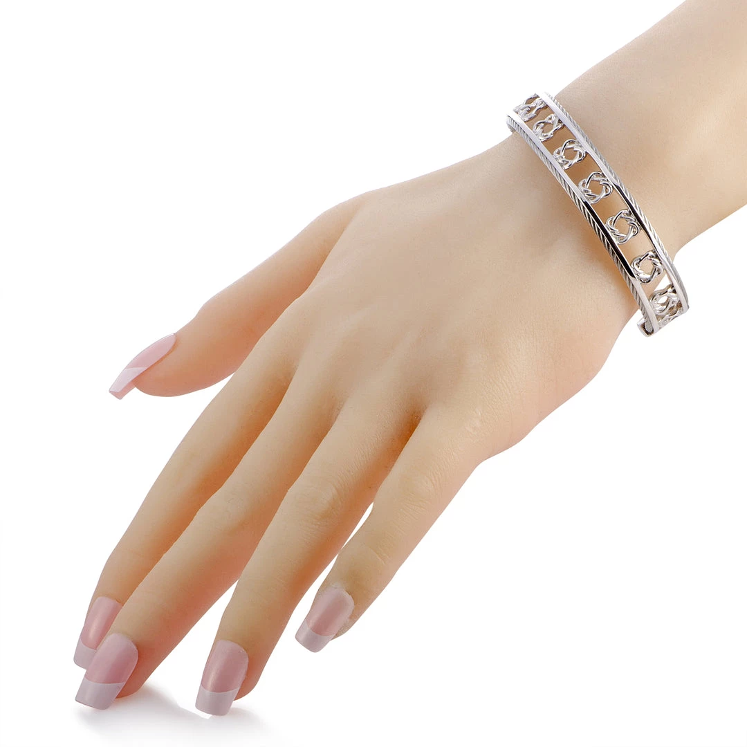 Discount π women Charriol Heart to Heart Sterling Silver Bangle Bracelet Size Small π₯° - Image 2