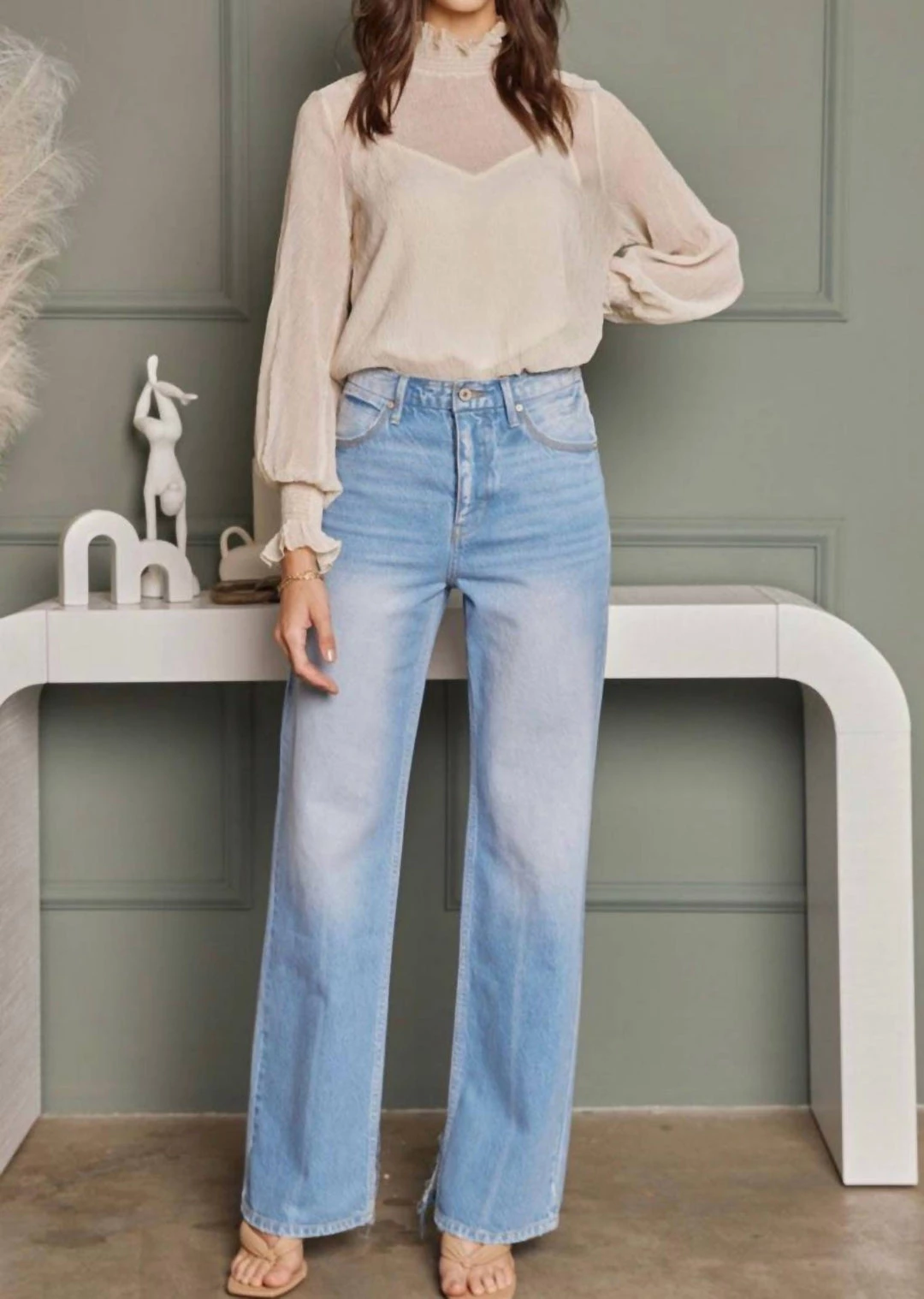 Deals π Kancan π© women 90'S High Rise Denim in Medium Wash π