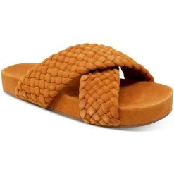 Best deal 🥰 Charles David Defend 👩 Womens Nubuck Footbed Slide 🩴 Sandals 🎉