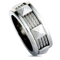 Buy π women Charriol Forever Stainless Steel Cable Band Ring π₯°