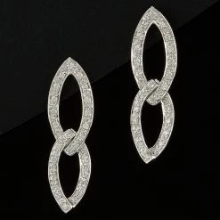 Wholesale 👏 women Charriol "Cignature" 18K 0.43 ct. tw. Diamond Drop Earrings 💯