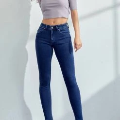 Hot Sale π₯° Kancan π© women Annaka Mid Rise Super Skinny π Jeans in Dark Wash π―