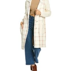 Best Sale 🥰 STELLA & LORENZO 👩 women Stella + Lorenzo Fuzzy Eyelash 🧥 Coat 👏