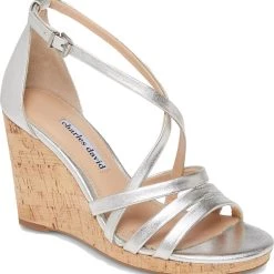 Outlet 🌟 Charles David RANDEE 👩 Womens Strappy Pumps Heel 🩴 Sandals 🌟