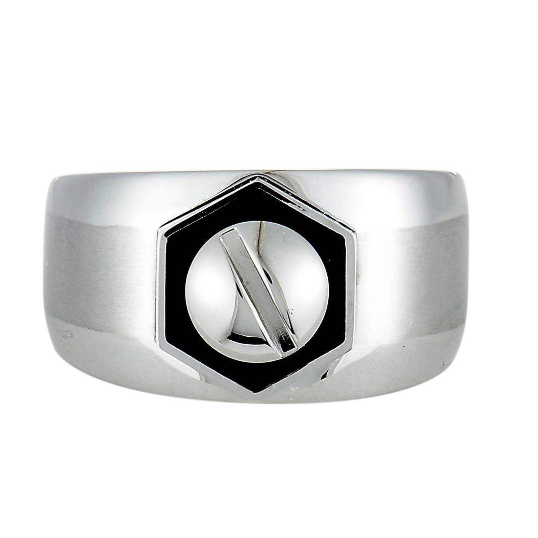 Top 10 π women Charriol Rotonde Stainless Steel Black Epoxy Band Ring π - Image 5