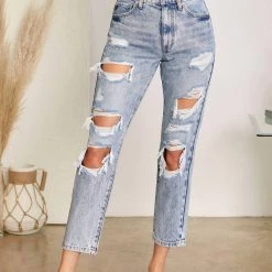 Discount π€© Kancan π© women Karen Ultra High Rise Mom π Jeans in Medium Wash π