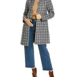 Hot Sale ✔️ STELLA & LORENZO 👩 women Stella + Lorenzo Tinsel Tweed 🧥 Coat 🥰
