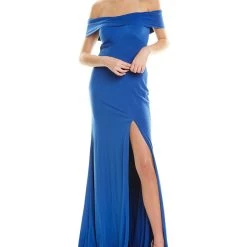 Deals 💯 women Rene Ruiz Off-Shoulder Gown 🤩