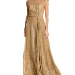Best deal 😍 women Rene Ruiz Glitter A-Line Gown 🛒