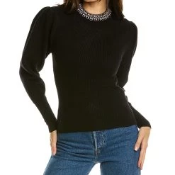 Budget 👏 STELLA & LORENZO 👩 women Stella + Lorenzo Embellished Sweater 🔔