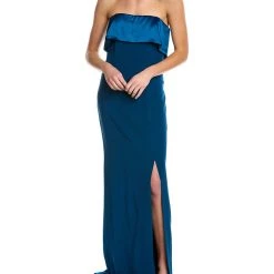 Best deal 👏 women Rene Ruiz Draped Neck Gown 🧨