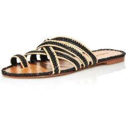 Top 10 🛒 Charles David Session 👩 Womens Suede Toe Loop Flat 🩴 Sandals 👍
