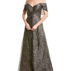 Best deal 🎁 women Rene Ruiz Off-The-Shoulder Gown 😍