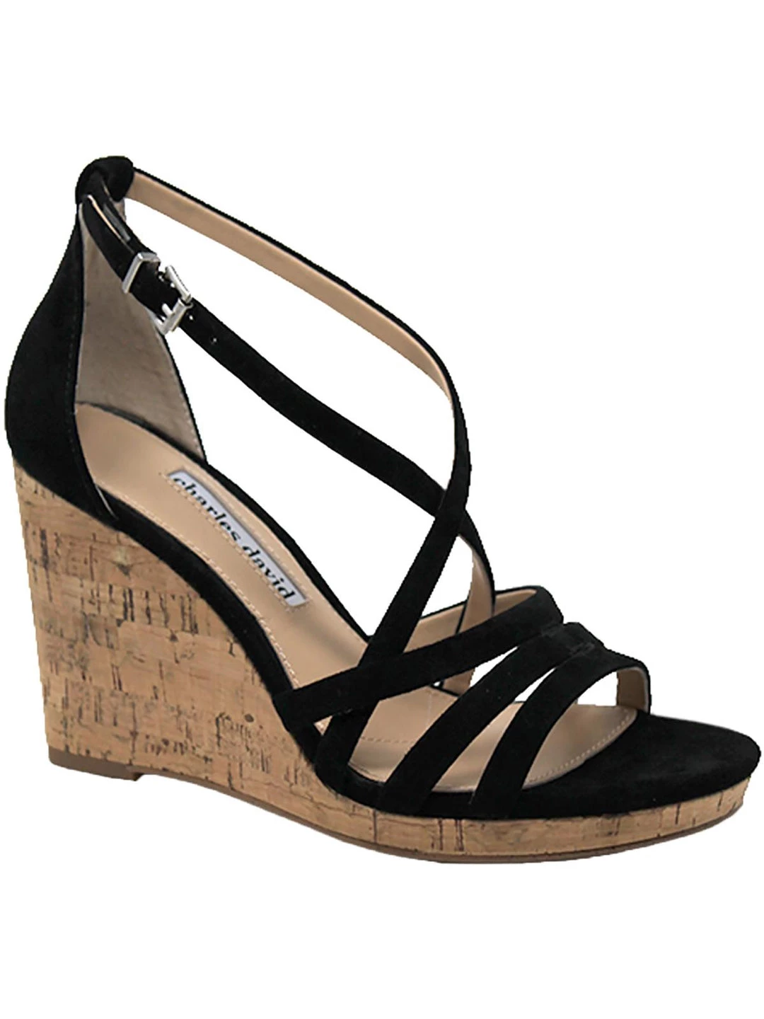 New π Charles David Randee π© Womens Suede Ankle Wedge π Heels βοΈ - Image 4