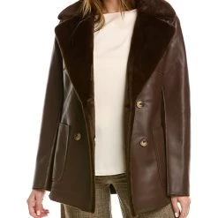 Hot Sale ✨ STELLA & LORENZO 👩 women Stella + Lorenzo Reversible 🧥 Coat ⌛