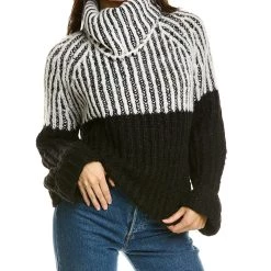 Cheapest 🎉 STELLA & LORENZO 👩 women Stella + Lorenzo Turtleneck Wool-Blend Sweater ⌛