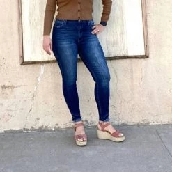 Best deal π₯ Kancan π© women High Rise Skinny Jean in Medium Wash π