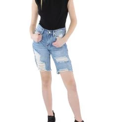 Promo 👍 KanCan 👩 Womens High Rise Cotton Cutoff Shorts ✔️