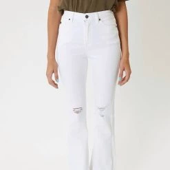 Brand new 🛒 Kancan 👩 women High Rise Bootcut in White 🤩