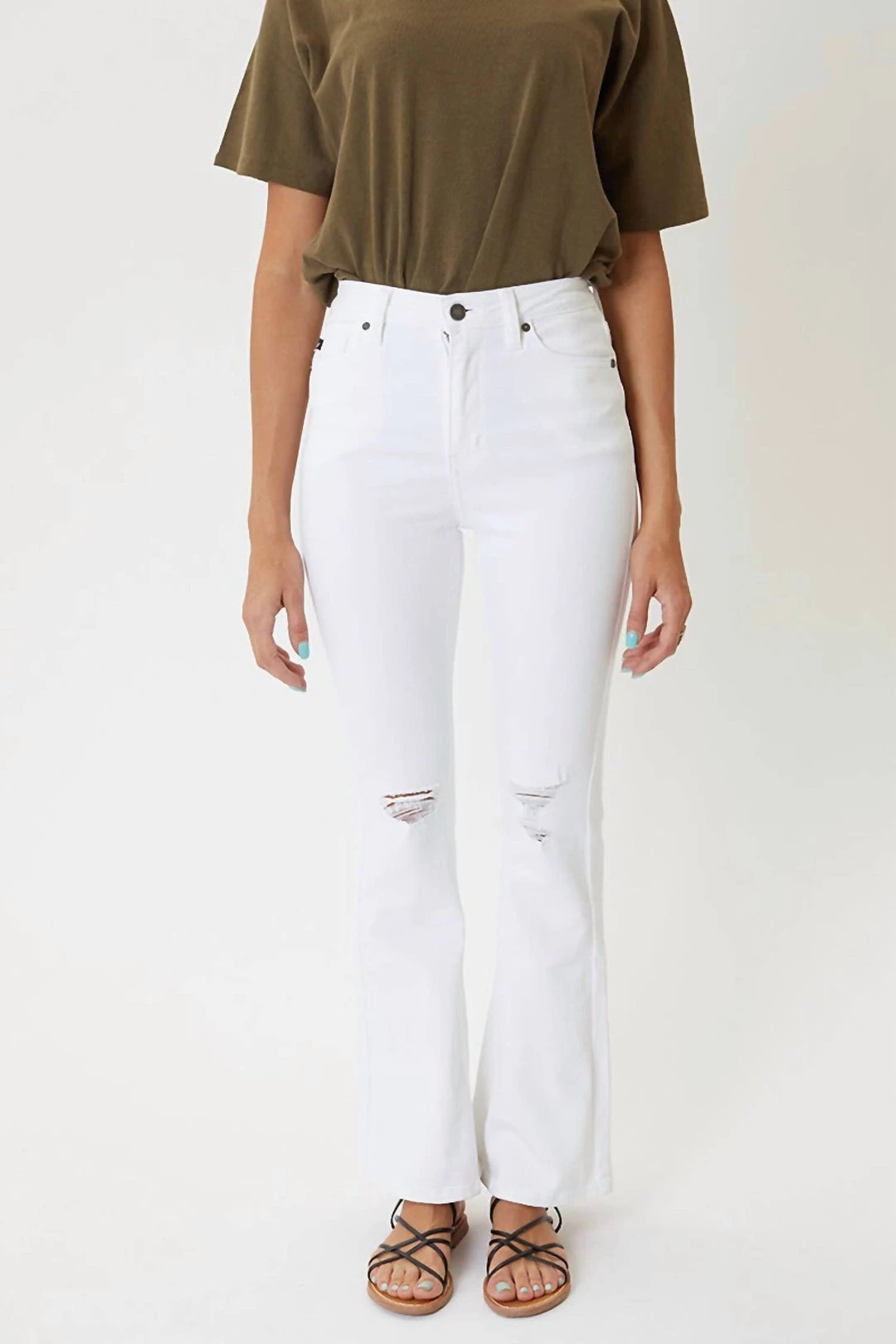 Brand new π Kancan π© women High Rise Bootcut in White π€©