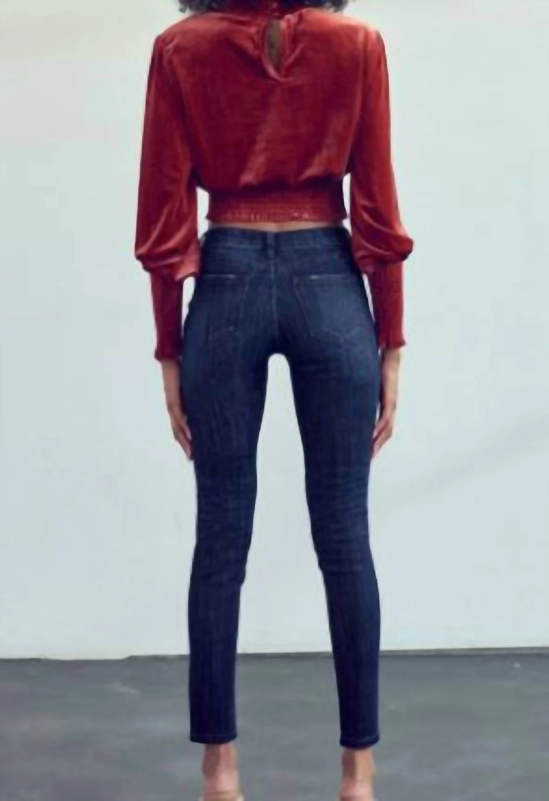 Best Sale π₯° Kancan π© women Mid-Waist Skinny π Jeans in Dark Blue π - Image 3