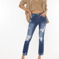 Top 10 π Kancan π© women Haven Ultra High Rise Slim Straight π Jeans in Dark Wash π